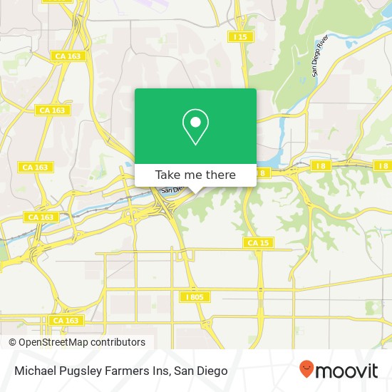 Mapa de Michael Pugsley Farmers Ins