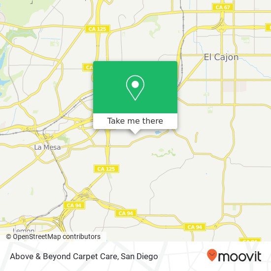 Mapa de Above & Beyond Carpet Care