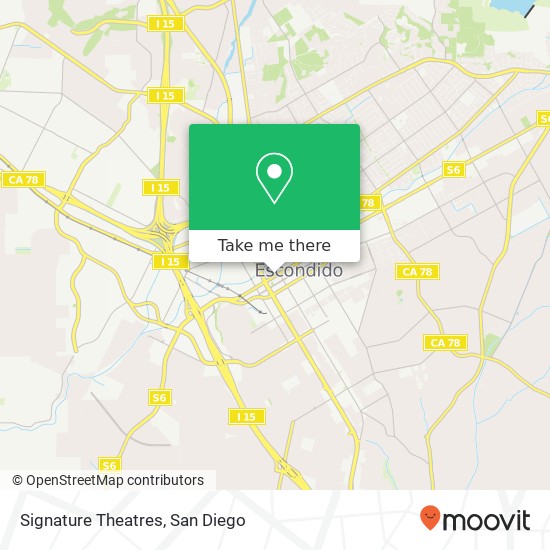 Mapa de Signature Theatres
