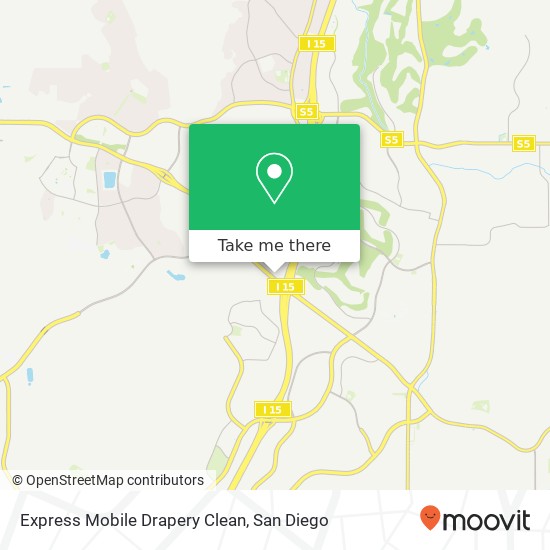 Mapa de Express Mobile Drapery Clean
