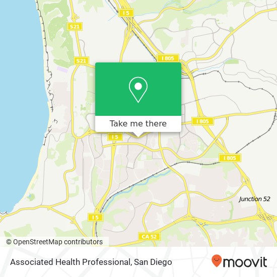 Mapa de Associated Health Professional