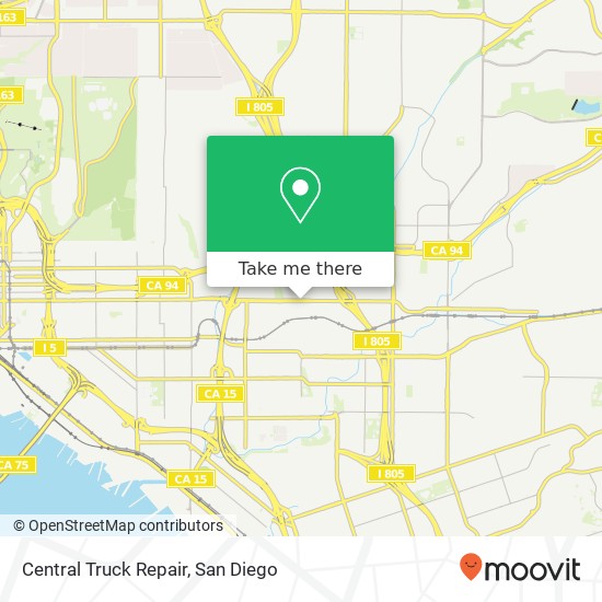 Central Truck Repair map