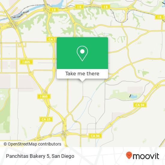 Panchitas Bakery 5 map