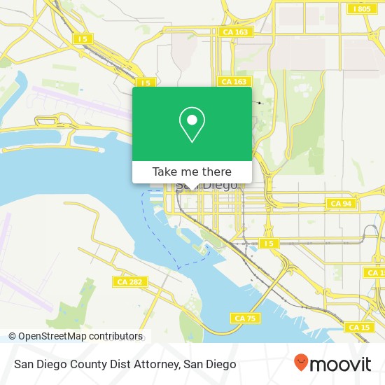 San Diego County Dist Attorney map