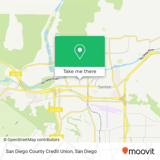 San Diego County Credit Union map