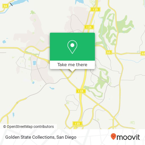 Golden State Collections map