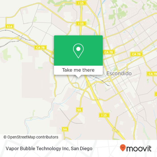 Mapa de Vapor Bubble Technology Inc