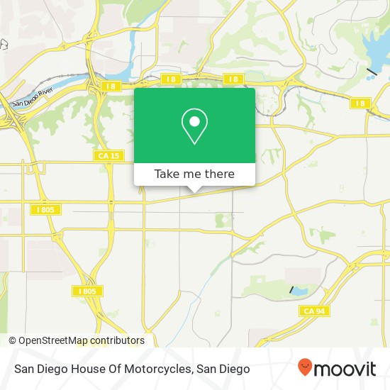 San Diego House Of Motorcycles map