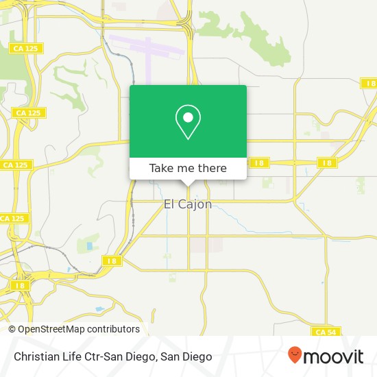 Mapa de Christian Life Ctr-San Diego