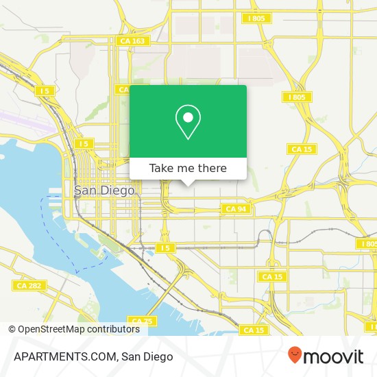 APARTMENTS.COM map