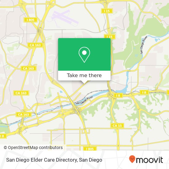 San Diego Elder Care Directory map