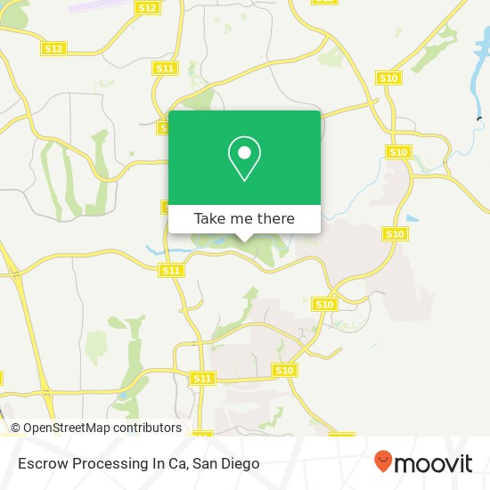 Mapa de Escrow Processing In Ca