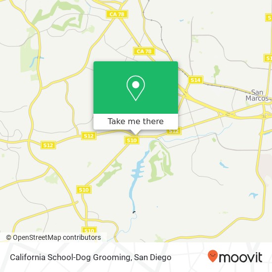 Mapa de California School-Dog Grooming