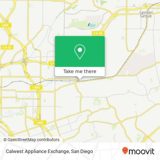 Calwest Appliance Exchange map