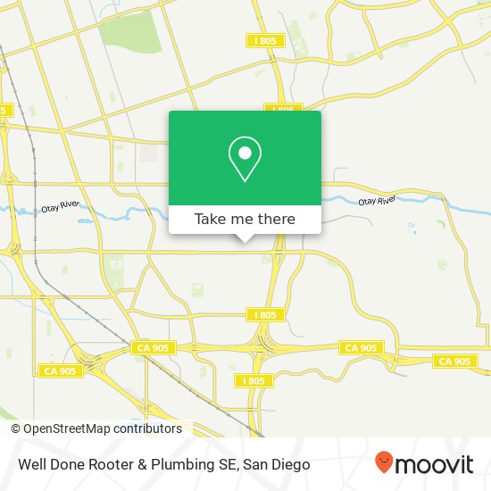 Well Done Rooter & Plumbing SE map