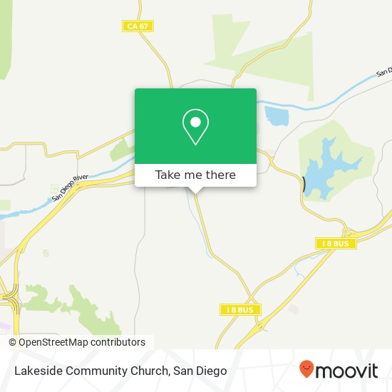 Lakeside Community Church map