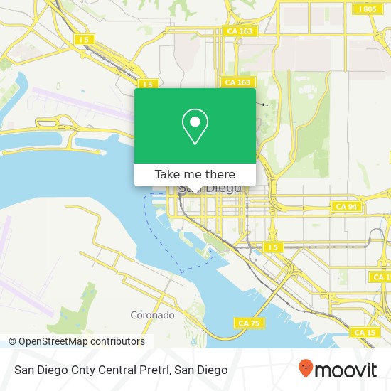 San Diego Cnty Central Pretrl map
