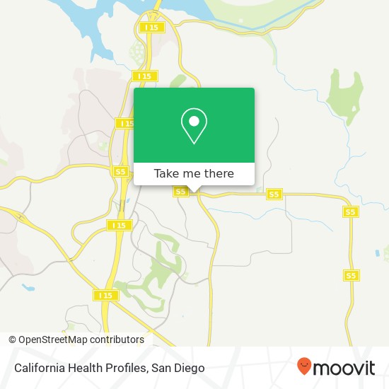 Mapa de California Health Profiles