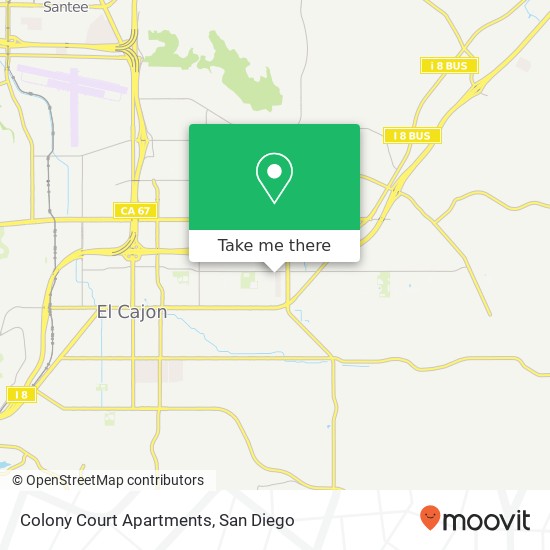 Mapa de Colony Court Apartments