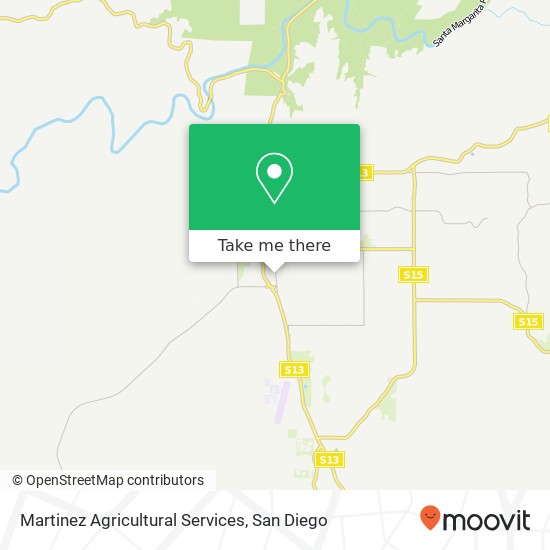 Martinez Agricultural Services map