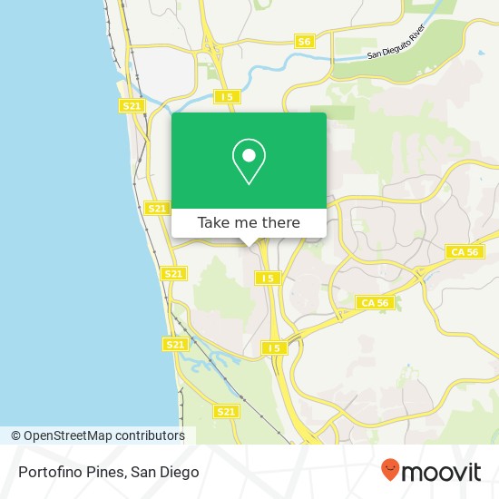Mapa de Portofino Pines