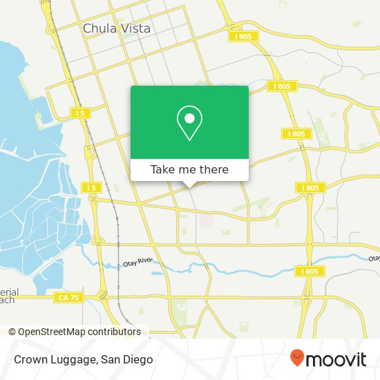 Crown Luggage map