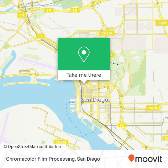 Mapa de Chromacolor Film Processing