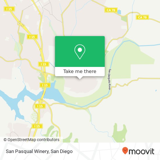 Mapa de San Pasqual Winery