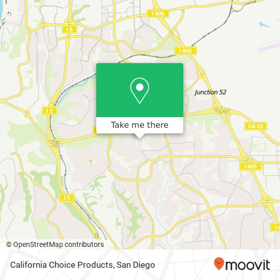 California Choice Products map