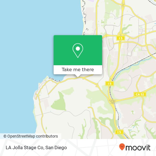 Mapa de LA Jolla Stage Co
