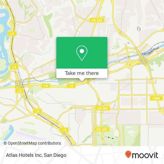 Atlas Hotels Inc map
