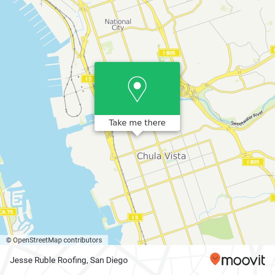 Jesse Ruble Roofing map