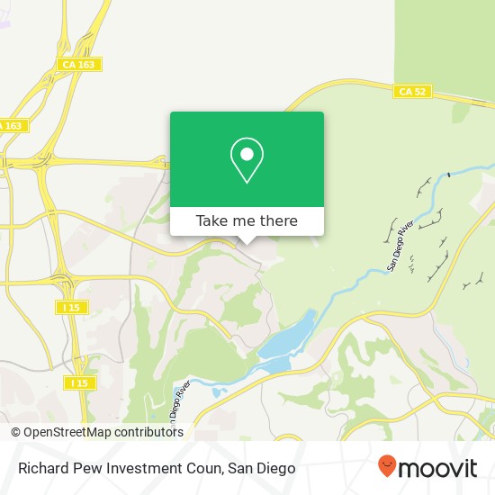 Mapa de Richard Pew Investment Coun