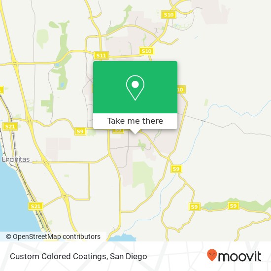 Custom Colored Coatings map