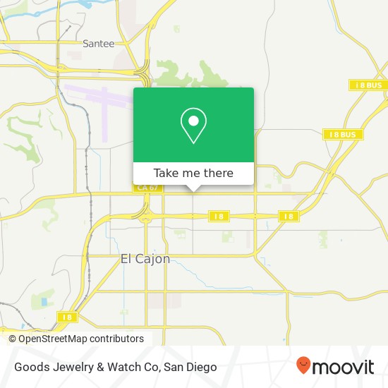 Mapa de Goods Jewelry & Watch Co