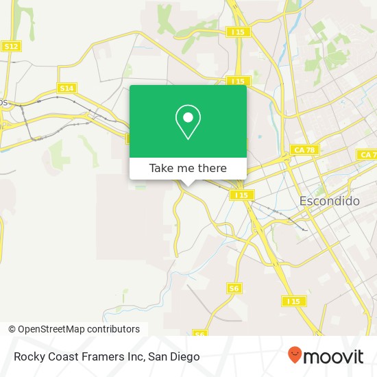 Mapa de Rocky Coast Framers Inc