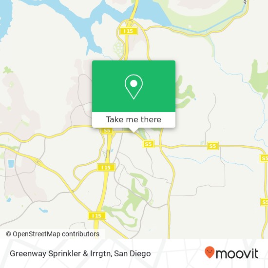 Greenway Sprinkler & Irrgtn map