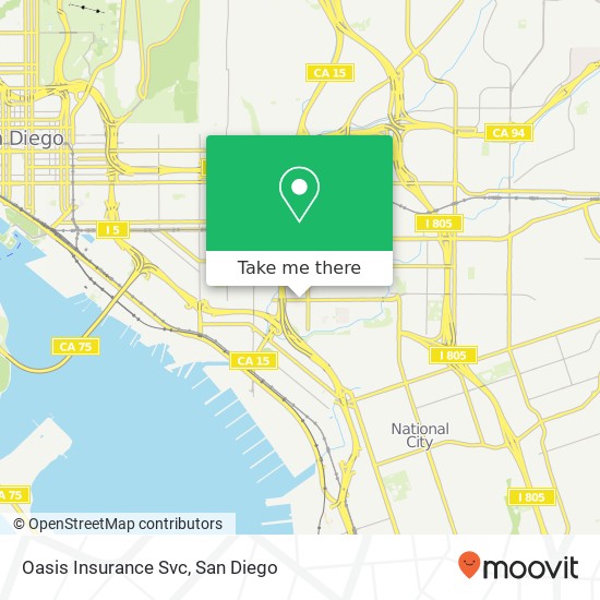 Mapa de Oasis Insurance Svc