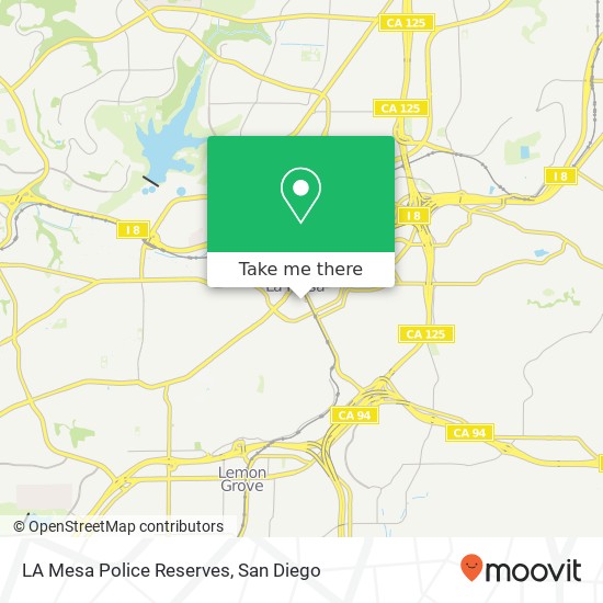 Mapa de LA Mesa Police Reserves