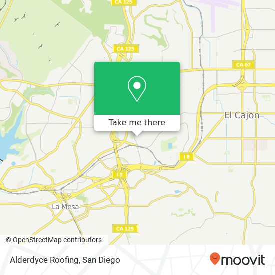 Alderdyce Roofing map