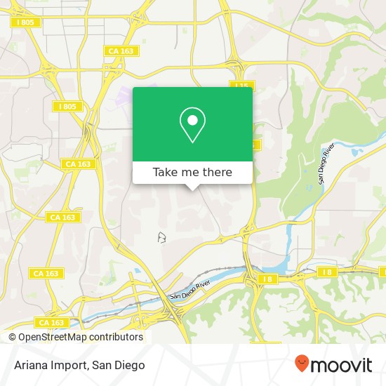 Mapa de Ariana Import