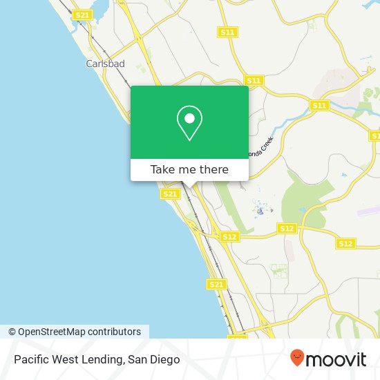 Mapa de Pacific West Lending