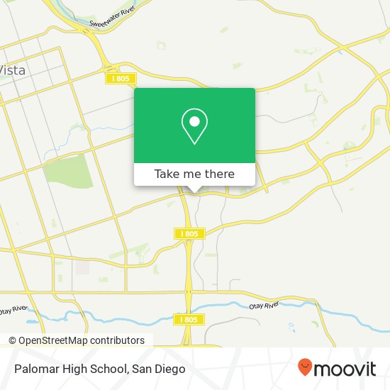 Mapa de Palomar High School