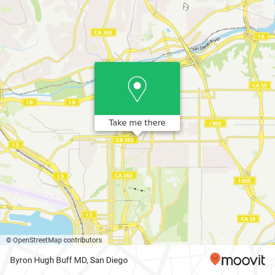 Byron Hugh Buff MD map