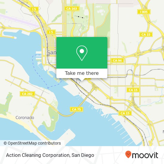 Action Cleaning Corporation map