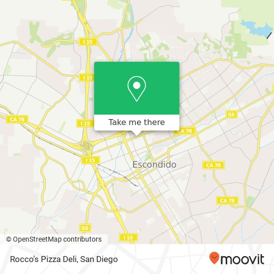 Mapa de Rocco's Pizza Deli
