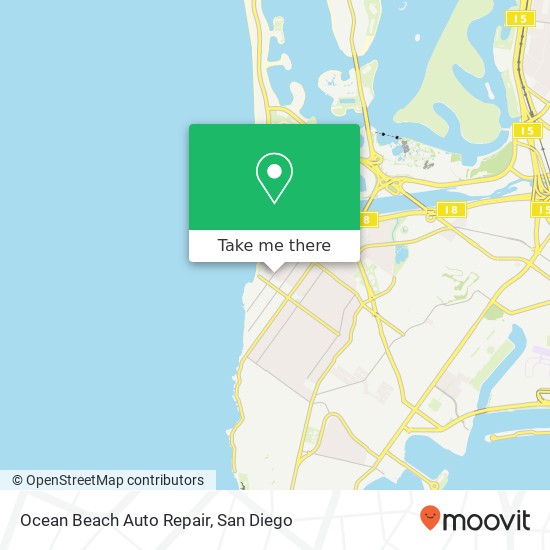 Mapa de Ocean Beach Auto Repair