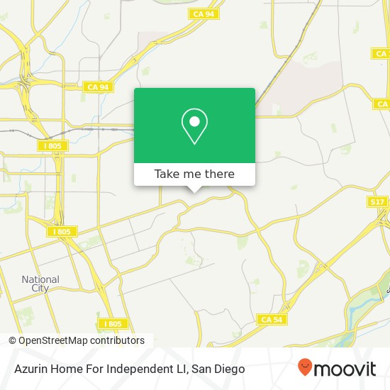 Mapa de Azurin Home For Independent LI