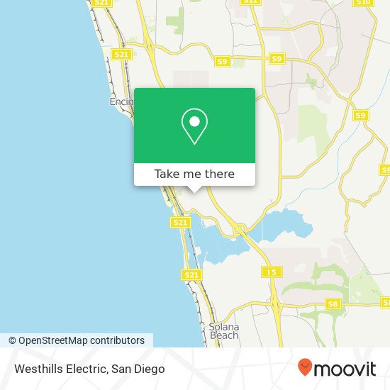 Westhills Electric map