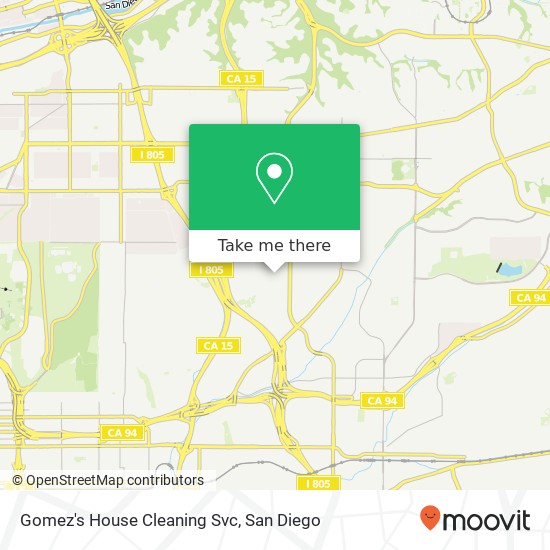 Mapa de Gomez's House Cleaning Svc